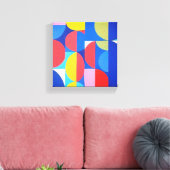 Abstracte Bauhaus geometrische kunst Canvas Afdruk (Insitu (Woonkamer))