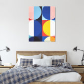 Abstracte Bauhaus geometrische kunst Canvas Afdruk (Insitu (Slaapkamer))