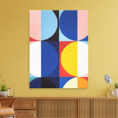 Abstracte Bauhaus geometrische kunst Canvas Afdruk (Insitu (Woonkamer))