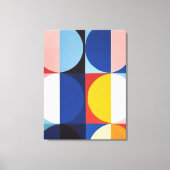 Abstracte Bauhaus geometrische kunst Canvas Afdruk (Voorkant)