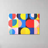 Abstracte Bauhaus geometrische kunst Canvas Afdruk (Voorkant)