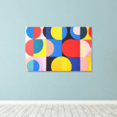 Abstracte Bauhaus geometrische kunst Canvas Afdruk (Insitu (Houten vloer))