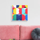 Abstracte Bauhaus geometrische kunst Canvas Afdruk (Insitu (Woonkamer))