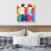 Abstracte Bauhaus geometrische kunst Canvas Afdruk (Insitu (Slaapkamer))
