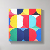 Abstracte Bauhaus geometrische kunst Canvas Afdruk (Voorkant)