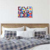 Abstracte Bauhaus geometrische kunst Canvas Afdruk (Insitu (Slaapkamer))