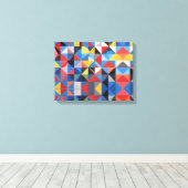 Abstracte Bauhaus geometrische kunst Canvas Afdruk (Insitu (Houten vloer))