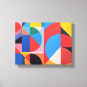 Abstracte Bauhaus geometrische kunst Canvas Afdruk (Voorkant)