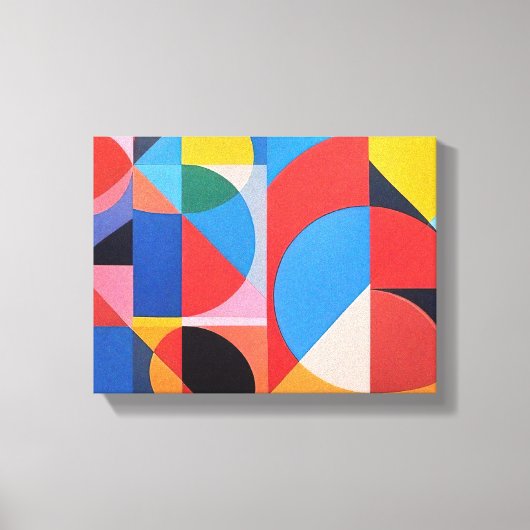Abstracte Bauhaus geometrische kunst Canvas Afdruk (Voorkant)