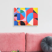 Abstracte Bauhaus geometrische kunst Canvas Afdruk (Insitu (Woonkamer))