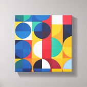 Abstracte Bauhaus geometrische kunst Canvas Afdruk (Voorkant)