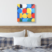 Abstracte Bauhaus geometrische kunst Canvas Afdruk (Insitu (Slaapkamer))