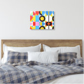Abstracte Bauhaus geometrische kunst Canvas Afdruk (Insitu (Slaapkamer))