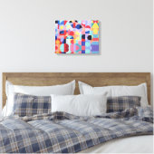 Abstracte Bauhaus geometrische kunst Canvas Afdruk (Insitu (Slaapkamer))