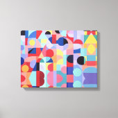 Abstracte Bauhaus geometrische kunst Canvas Afdruk (Voorkant)