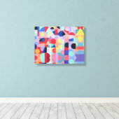 Abstracte Bauhaus geometrische kunst Canvas Afdruk (Insitu (Houten vloer))