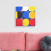 Abstracte Bauhaus geometrische kunst Canvas Afdruk (Insitu (Woonkamer))