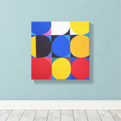 Abstracte Bauhaus geometrische kunst Canvas Afdruk (Insitu (Houten vloer))
