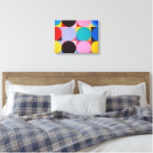 Abstracte Bauhaus geometrische kunst Canvas Afdruk (Insitu (Slaapkamer))