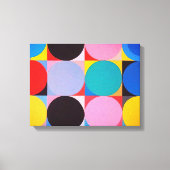Abstracte Bauhaus geometrische kunst Canvas Afdruk (Voorkant)