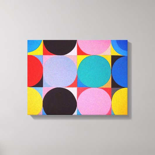 Abstracte Bauhaus geometrische kunst Canvas Afdruk (Voorkant)