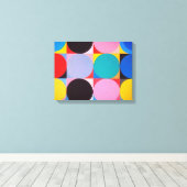 Abstracte Bauhaus geometrische kunst Canvas Afdruk (Insitu (Houten vloer))