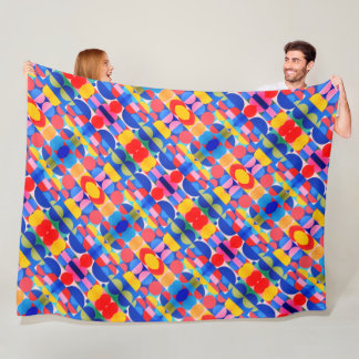 Abstracte Bauhaus geometrische kunst Fleece Deken