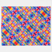 Abstracte Bauhaus geometrische kunst Fleece Deken (Voorkant (Horizontaal))
