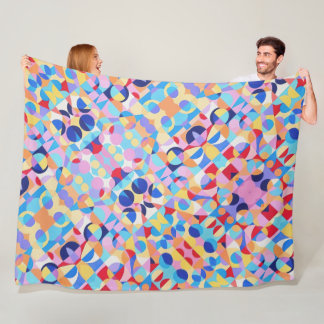 Abstracte Bauhaus geometrische kunst Fleece Deken