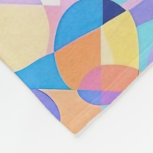 Abstracte Bauhaus geometrische kunst Fleece Deken (Hoek)
