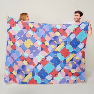 Abstracte Bauhaus geometrische kunst Fleece Deken
