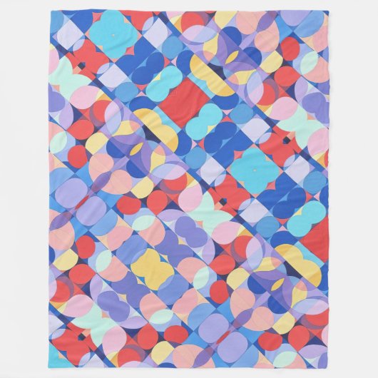 Abstracte Bauhaus geometrische kunst Fleece Deken (Voorkant)
