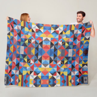 Abstracte Bauhaus geometrische kunst Fleece Deken