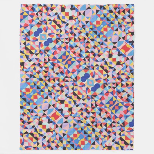 Abstracte Bauhaus geometrische kunst Fleece Deken (Voorkant)