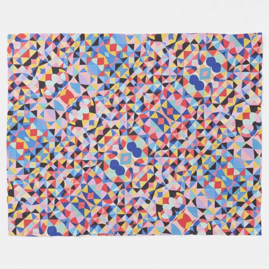 Abstracte Bauhaus geometrische kunst Fleece Deken (Voorkant (Horizontaal))