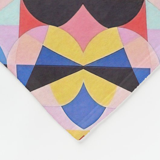 Abstracte Bauhaus geometrische kunst Fleece Deken (Hoek)