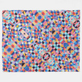 Abstracte Bauhaus geometrische kunst Fleece Deken (Voorkant (Horizontaal))