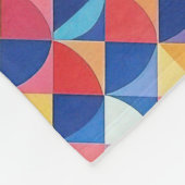 Abstracte Bauhaus geometrische kunst Fleece Deken (Hoek)