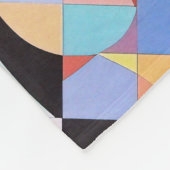 Abstracte Bauhaus geometrische kunst Fleece Deken (Hoek)