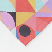 Abstracte Bauhaus geometrische kunst Fleece Deken (Hoek)