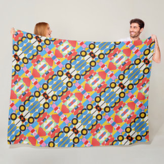 Abstracte Bauhaus geometrische kunst Fleece Deken