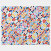 Abstracte Bauhaus geometrische kunst Fleece Deken (Voorkant (Horizontaal))