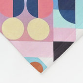 Abstracte Bauhaus geometrische kunst Fleece Deken (Hoek)
