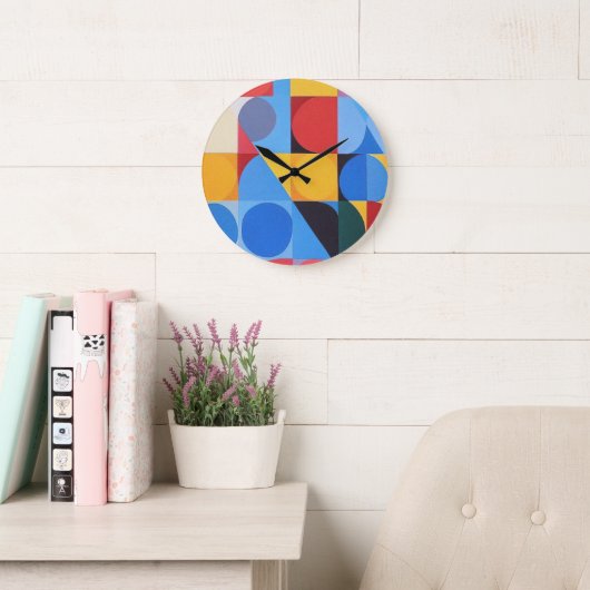 Abstracte Bauhaus geometrische kunst Grote Klok (Leeskamer)