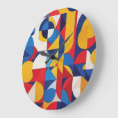 Abstracte Bauhaus geometrische kunst Grote Klok (Hoek)