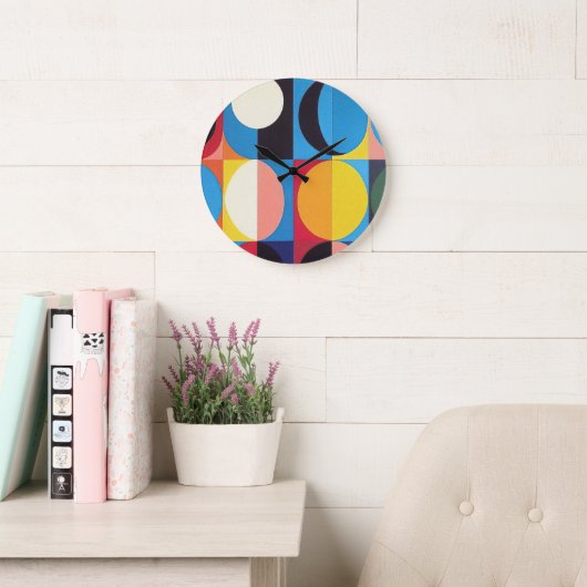 Abstracte Bauhaus geometrische kunst Grote Klok (Leeskamer)