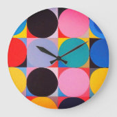 Abstracte Bauhaus geometrische kunst Grote Klok (Voorkant)