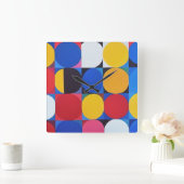 Abstracte Bauhaus geometrische kunst Vierkante Klok (Huis)