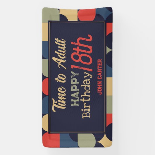 Abstracte Bauhaus-stijl Spandoek (Verticaal)