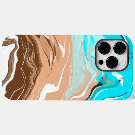 Abstracte Beach Fluid Art Case-Mate iPhone Case (Achterkant (horizontaal))